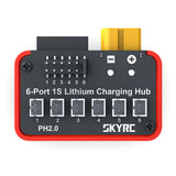 SkyRC OSH 6-Port PH2.0 BT2.0 1S Battery Charging Hub Adapter