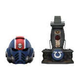 Warhammer Collectibles 1/1 Scale Uitramarines Lieutenant Titus' MKX Helmet & Display Stand