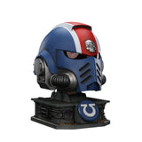 Warhammer Collectibles 1/1 Scale Uitramarines Lieutenant Titus' MKX Helmet & Display Stand