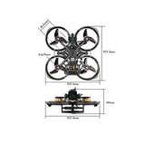 Flywoo Flylens 75 HD O4 Wide 2S Whoop FPV Drone ELRS
