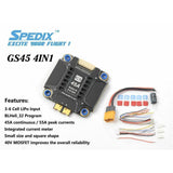 Spedix GS45 4IN1 45A 3-6S ESC 30.5x30.5mm-FpvFaster
